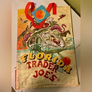Trader Joe’s Florida Reusable Bag Grocery Shopping Tote Gift Bag NWT